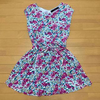 FREE'S MART - ワンピース　ピンク×グリーン　花柄　M
