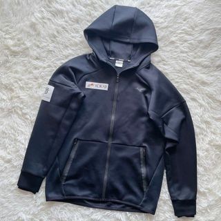 ミズノ(MIZUNO)の希少 美品 MIZUNO ミズノ 小鍛冶スピードスケート ジップパーカー S 黒(ウインタースポーツ)