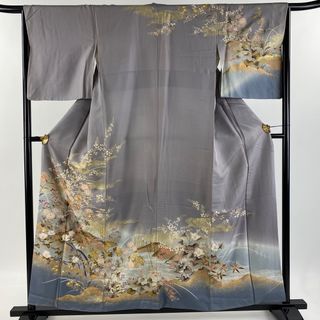 【在庫一掃】 訪問着 身丈158cm 裄丈65.5cm 正絹 秀品 【中古】