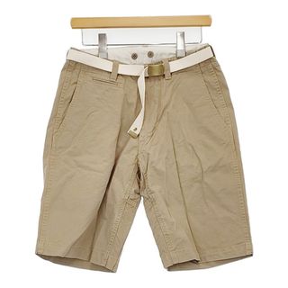 MASTER&CO. SHORT CHINO WITH BELT ベルト付き 定価16590円 XS ショートパンツ ショーツ ベージュ レディース マスターアンドコー【中古】5-0708S♪(ショートパンツ)