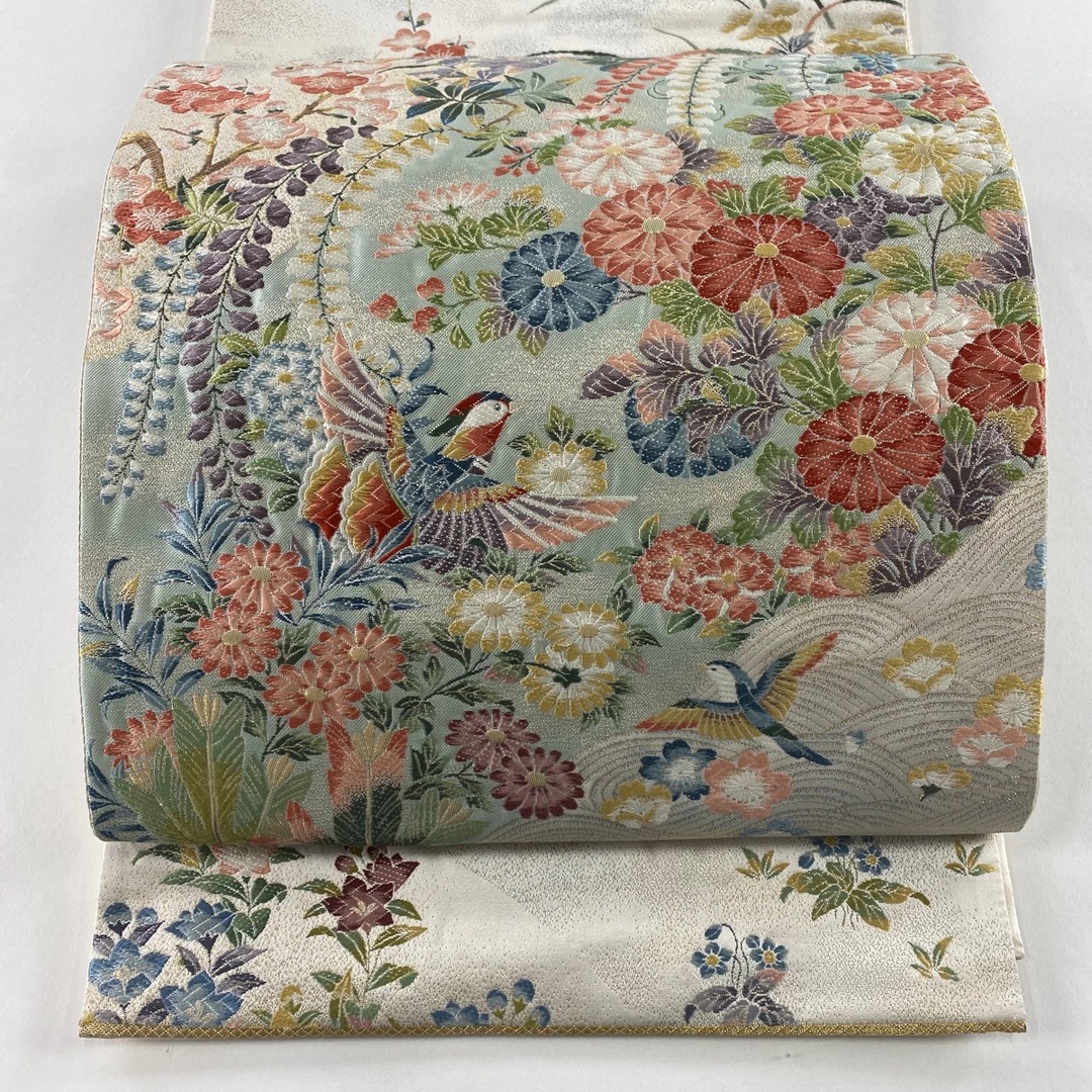 袋帯 美品 秀品 六通 正絹 【中古】 レディースの水着/浴衣(帯)の商品写真