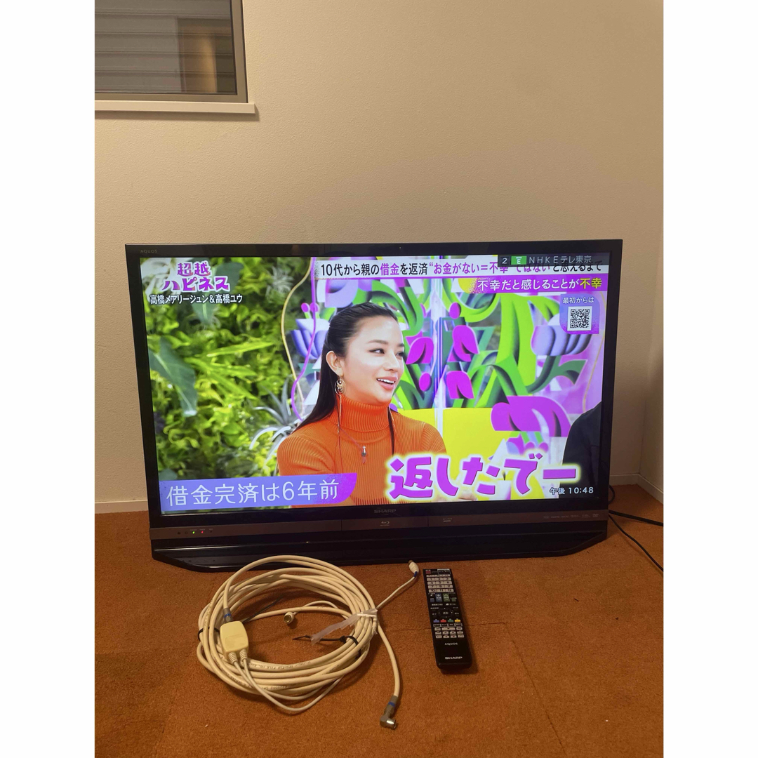 SHARP(シャープ)のSHARP LC-40DR9 Blu-ray録画HDD内蔵 テレビ40V型 スマホ/家電/カメラのテレビ/映像機器(テレビ)の商品写真