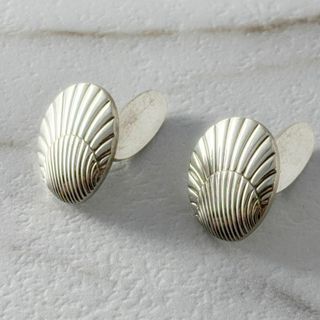 ジョージジェンセン(Georg Jensen)のGEORG JENSEN　カフス　66 シェル　貝　シルバー　カフリンクス(カフリンクス)