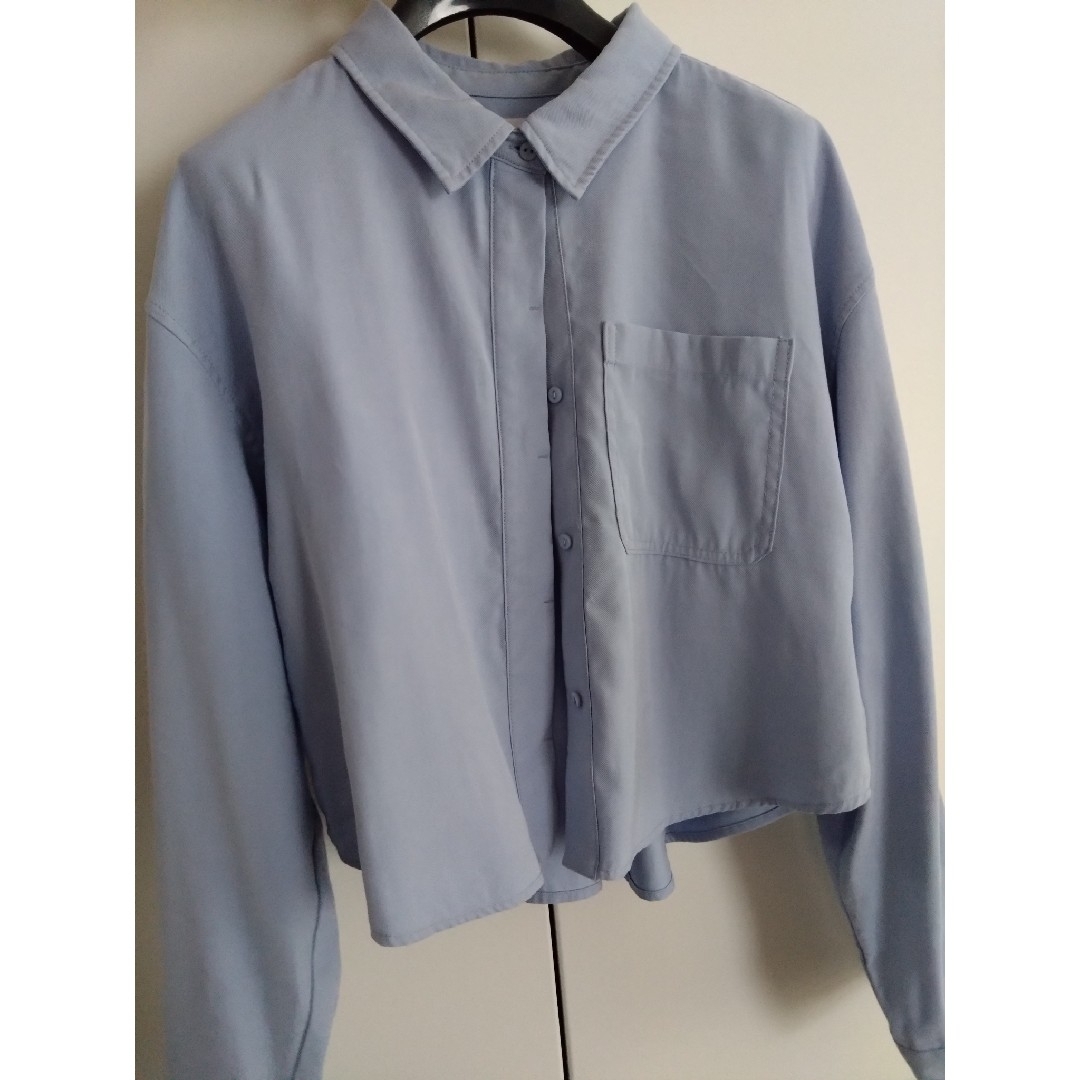 ZARA(ザラ)の【美品】ZARA GIRLS　シャツ　ショート丈 キッズ/ベビー/マタニティのキッズ服女の子用(90cm~)(ブラウス)の商品写真