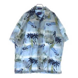 PENDLETON - PENDLETON ペンドルトン ALOHA OPEN COLLAR COTTON RAYON S/S SHIRT アロハ コットン レーヨン 総柄 オープンカラー 半袖シャツ ブルー