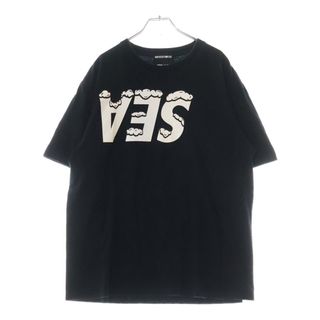 GOD SELECTION XXX - GOD SELECTION XXX ゴッドセレクショントリプルエックス ×WIND AND SEA ウィンダンシー ロゴプリントTシャツ 半袖クルーネックカットソー ブラック GX-A22-WSST-02