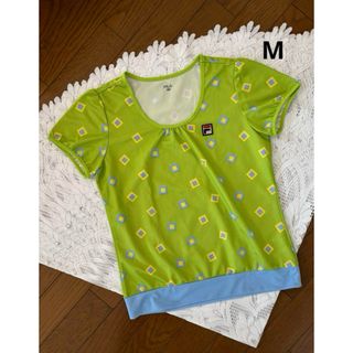 フィラ(FILA)のフィラ　テニスウェアゲームシャツT5421236 ライトグリーン　M(ウェア)