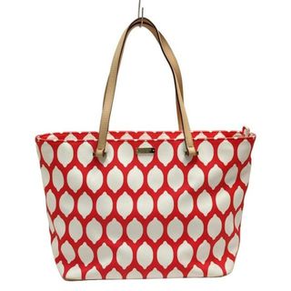 ケイトスペードニューヨーク(kate spade NEW YORK)のKate spade(ケイトスペード) ショルダーバッグ - PXRU4894 レッド×白×ベージュ レザー(ショルダーバッグ)