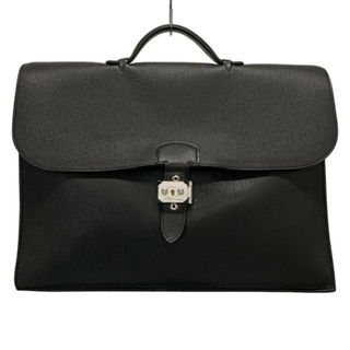 エルメス(HERMES)のHERMES(エルメス) ビジネスバッグ サックアデペッシュ41 黒 シルバー金具(ビジネスバッグ)