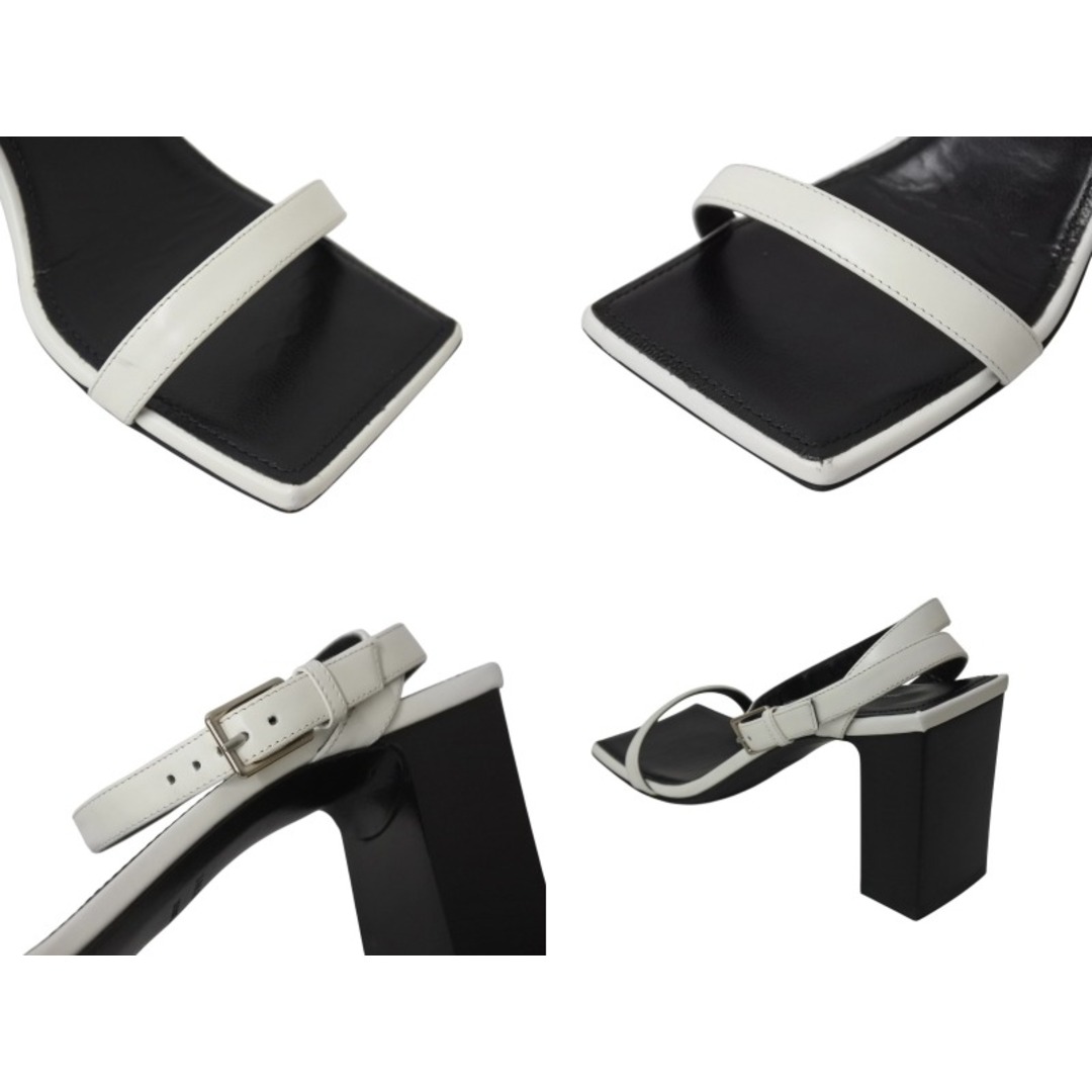 BALENCIAGA バレンシアガベルエア サンダル ブラック/ホワイト BALENCIAGA - 極美品 BALENCIAGA バレンシアガ スクエア