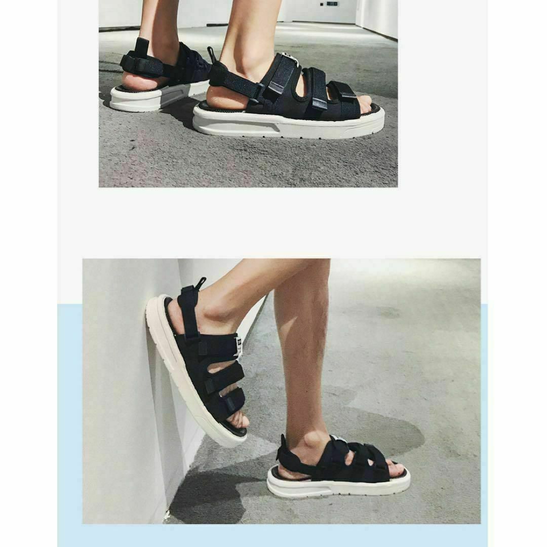 24.5 25 スポーツ　サンダル 黒　メンズ　レディース　プール アウトドア メンズの靴/シューズ(サンダル)の商品写真