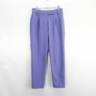 プラステ(PLST)のプラステ パンツ テーパード 裏起毛 ウール混 ストレッチ S ラベンダー(その他)