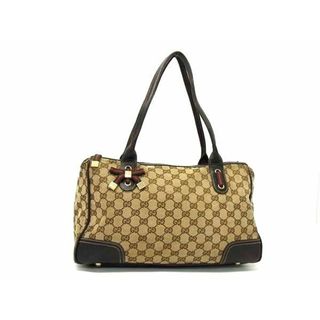 グッチ(GUCCI)のGUCCI グッチ トートバッグ シェリーライン プリンシー 177052 ベージュ ブラウン GGキャンバス×レザー レディース GG柄【本物保証】(ショルダーバッグ)
