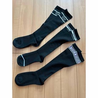 靴下 19〜24センチ 3足セット ハイソックス 新品 未使用 (靴下/タイツ)