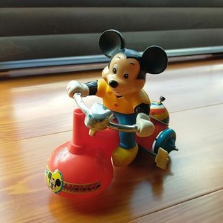 ミッキーマウス(ミッキーマウス)の【レトロ】ジャンク品　ミッキー☆ぜんまい おもちゃ(キャラクターグッズ)