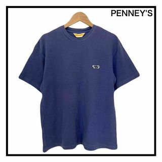 PENNEY'S　Tシャツ　半袖　ブルー系　フォックス　刺繍　キツネ　シップス(Tシャツ/カットソー(半袖/袖なし))