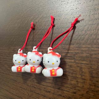 ハローキティ(ハローキティ)の【袋なし】ハローキティサンタのクリスマス飾り３個(キャラクターグッズ)