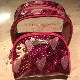 ヴィクトリアズシークレット(Victoria's Secret)のVSキラキラポーチ2点セット♡(ポーチ)