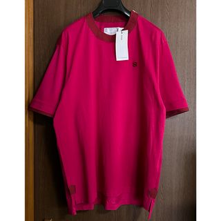 サカイ(sacai)の4新品 sacai S ロゴ パッチ ジップ Tシャツ 半袖 サカイ メンズ(Tシャツ/カットソー(半袖/袖なし))