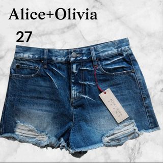 アリスアンドオリビア(Alice+Olivia)の【新品】Alice+Oliviaアリスアンドオリビア　デニム　ショートパンツ27(ショートパンツ)