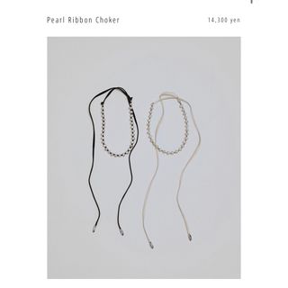 トゥデイフル(TODAYFUL)のTODAYFUL Pearl ribbon choker(ネックレス)