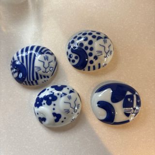 リサラーソン(Lisa Larson)の【ほぼ未使用】リサラーソン 箸置き　有田焼(収納/キッチン雑貨)