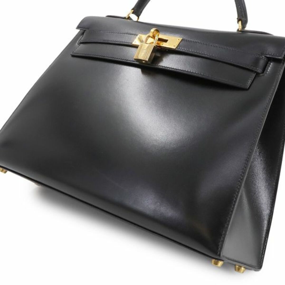 エルメス ラ ボックス カーフ 2way バッグ HERMES - 新品同様 エルメス HERMES ケリー 32 ボックスカーフ