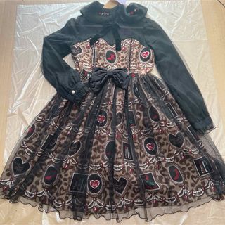 アンジェリックプリティー(Angelic Pretty)の本日まで値下！タグ付き⭐︎Girly Leopardワンピース？(ひざ丈ワンピース)