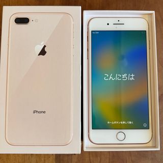 アイフォーン(iPhone)の【美品】iPhone8 Plus gold 64GB SIMフリー BT84%(スマートフォン本体)