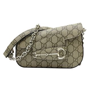 グッチ(GUCCI)の　グッチ GUCCI ホースビット1955 774209 ベージュ×ブラウン GGスプリーム レディース ショルダーバッグ(ショルダーバッグ)