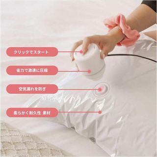 Vacbird　布団圧縮袋用 電動ポンプ　衣類圧縮袋　電動エアポンプ