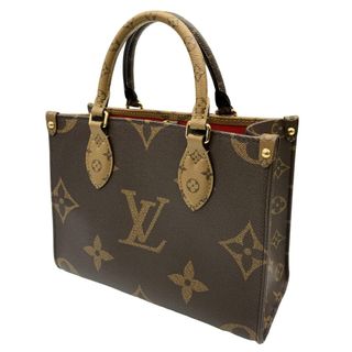 ルイヴィトン(LOUIS VUITTON)の【物流センター】 中古 LOUIS VUITTON | ルイ・ヴィトン ハンドバッグ オンザゴーGM M46373 モノグラム・リバース ブラウン 【122】(ハンドバッグ)