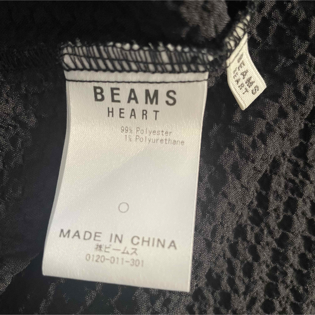 BEAMS(ビームス)のビームスハート◇七分袖 半袖 ロングワンピース 黒 ブラック レディースのワンピース(ロングワンピース/マキシワンピース)の商品写真