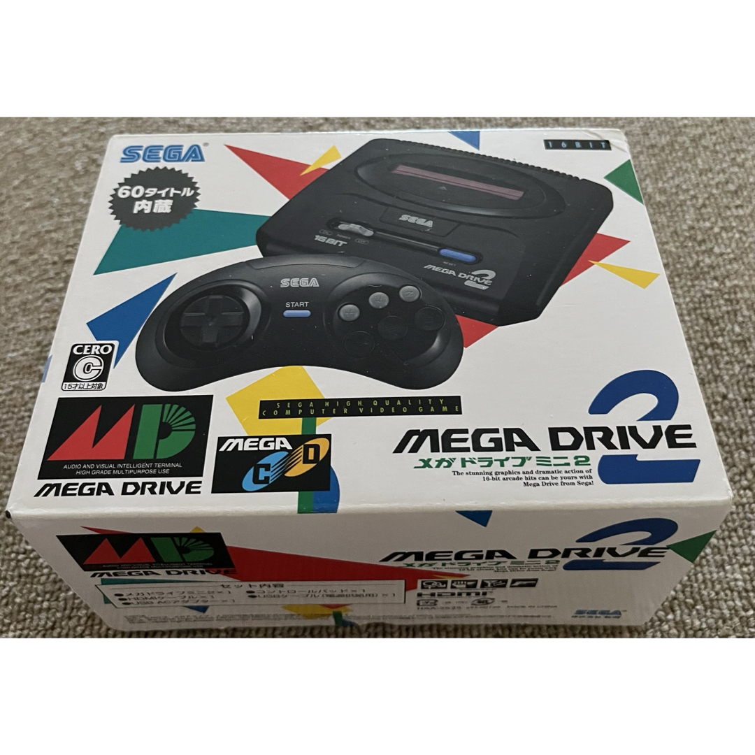 SEGA(セガ)の新品未使用未開封SEGA セガ メガドライブミニ2 ACアダプター付属版 エンタメ/ホビーのゲームソフト/ゲーム機本体(家庭用ゲーム機本体)の商品写真