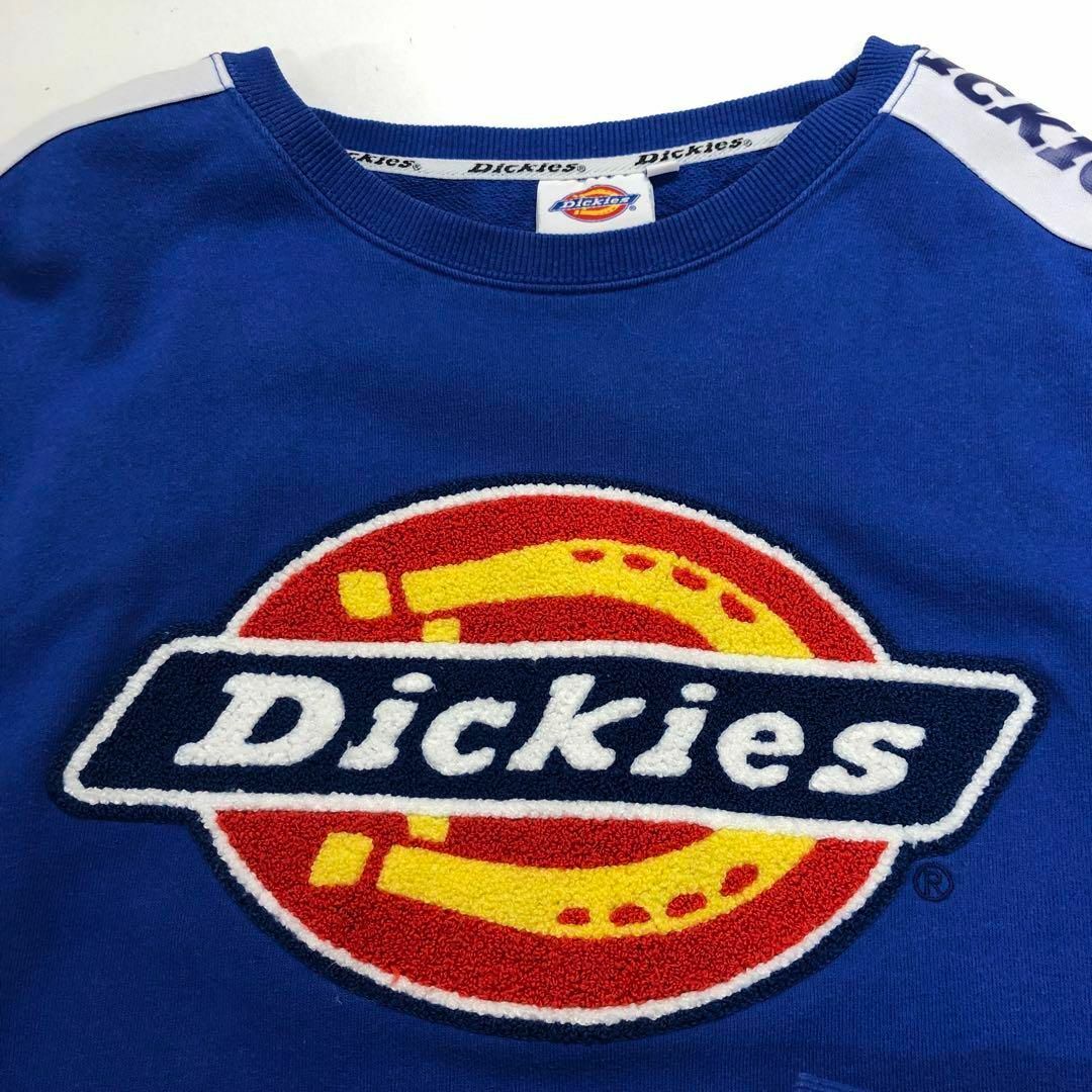 Dickies(ディッキーズ)のDickies スウェット 立体ロゴ スリーブロゴ ブルー メンズL メンズのトップス(スウェット)の商品写真