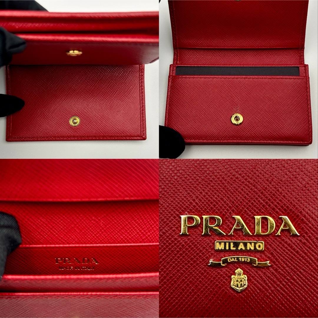 【美品】 PRADA カードケース 名刺入れ サフィアーノ 赤 1MC122 楽天市場】プラダ カードケース 名刺入れ サフィアーノ