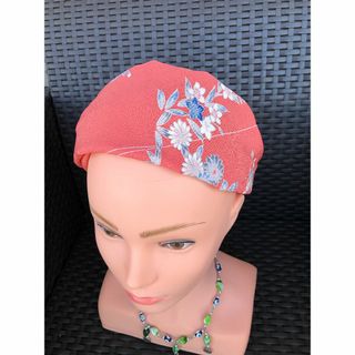 HT-161　着物 リメイク　ヘアターバンから三角巾　絹　正絹(ヘアバンド)