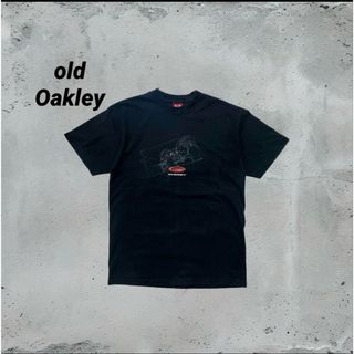 オークリー(Oakley)の90s Oakley 赤タグ グラフィック Tシャツ　ヴィンテージ　Lサイズ(Tシャツ/カットソー(半袖/袖なし))