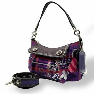 コーチ(COACH)の未使用 Coach Poppy Check Shoulder Bag 2way(ハンドバッグ)