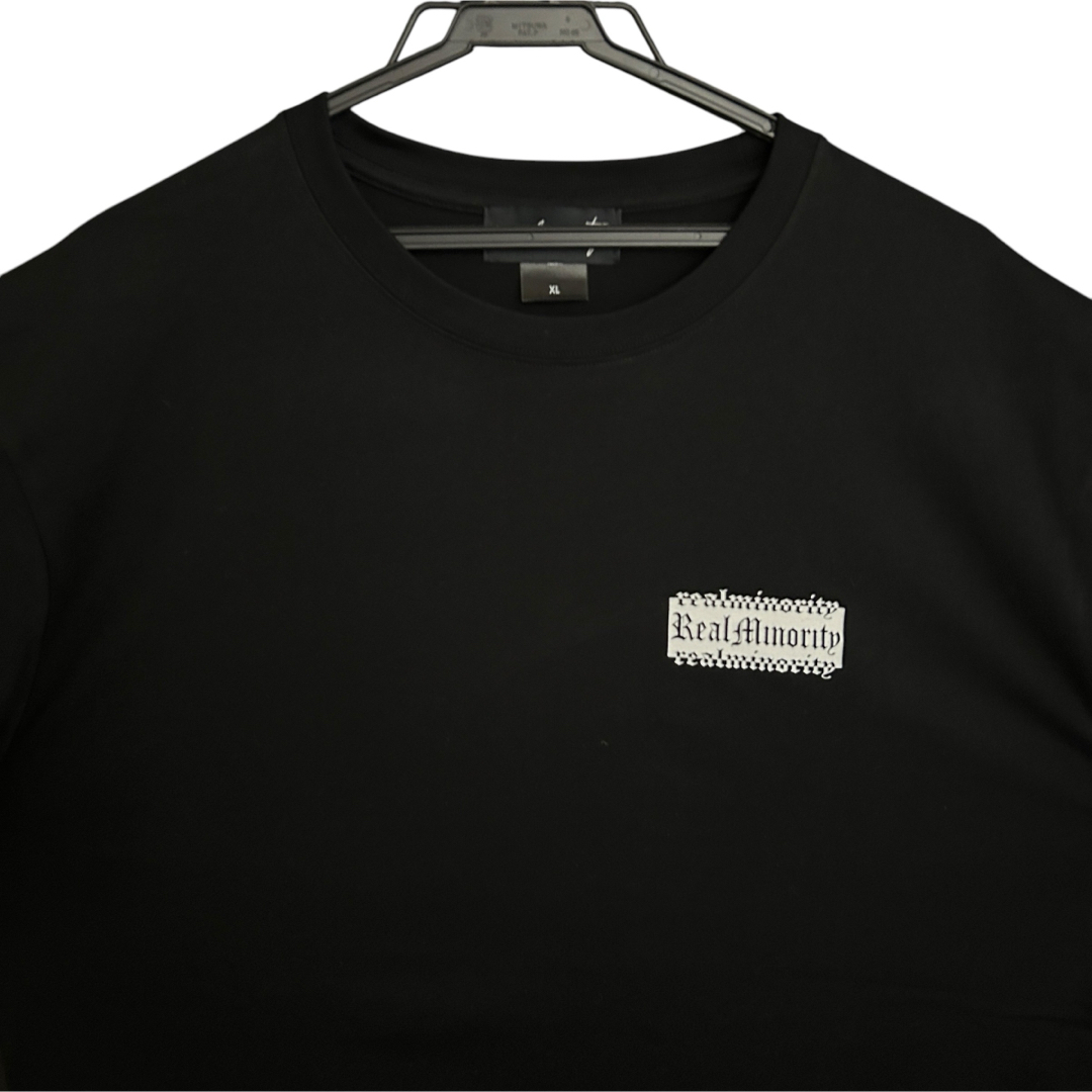 未使用品　リアルマイノリティー　tシャツ サイズXL ブラック メンズのトップス(Tシャツ/カットソー(半袖/袖なし))の商品写真