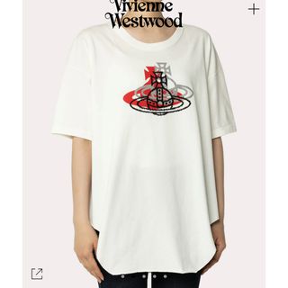 ヴィヴィアンウエストウッド(Vivienne Westwood)のVivienneWestwood トリプルレイヤーORB ラウンドヘムTシャツ白(Tシャツ(半袖/袖なし))