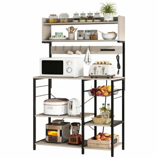 【新着商品】LYNCOHOME 幅90ワイドレンジラック 計4口 コンセント付き(その他)