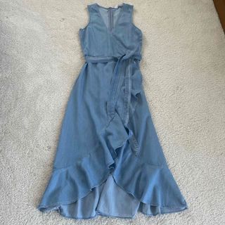 H&M - H&M デニムノースリーブワンピース
