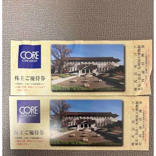 コア株主優待 国立博物館 パスポート引換券2枚(美術館/博物館)
