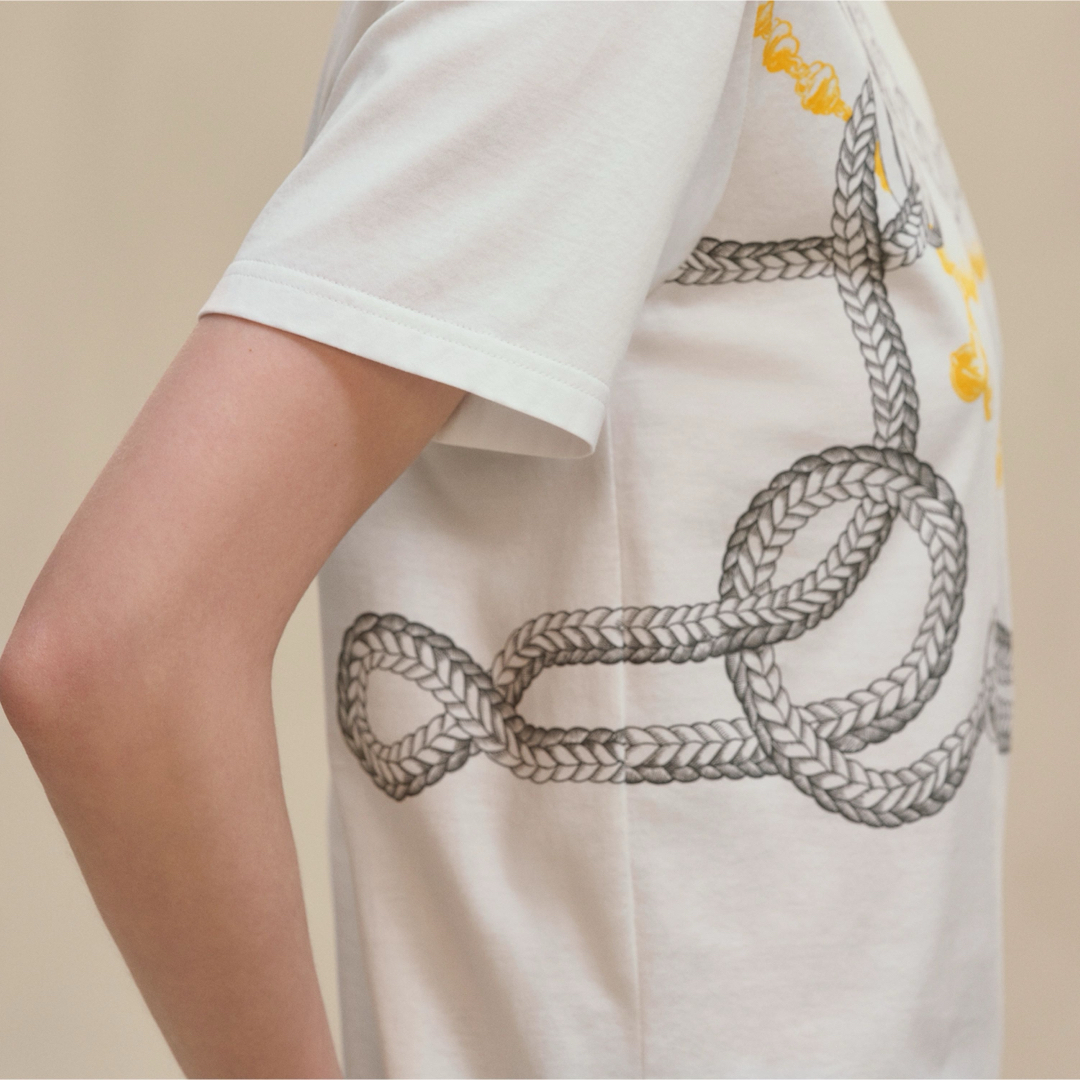 HERMES(エルメス)のエルメスTシャツ 《パルフロワ・リミックス》プリント レディースのトップス(Tシャツ(半袖/袖なし))の商品写真