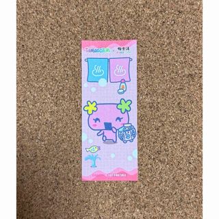 たまごっち ふらわっち オリジナル和風紙 ステッカー 極楽湯 tamagochi(キャラクターグッズ)