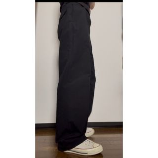 コットンナイロン バギーパンツ ブラック(ワークパンツ/カーゴパンツ)