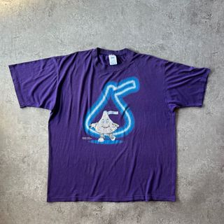 ジャージーズ(JERZEES)の90s ジャージーズ 企業tシャツ USA製 ハーシーズ XL パープル(Tシャツ/カットソー(半袖/袖なし))