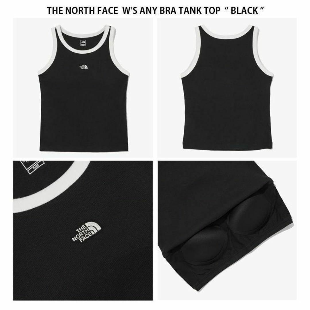 THE NORTH FACE(ザノースフェイス)のノースフェイス ホワイトレーベル ブラ リブタンクトップ ブラック L レディースのトップス(タンクトップ)の商品写真
