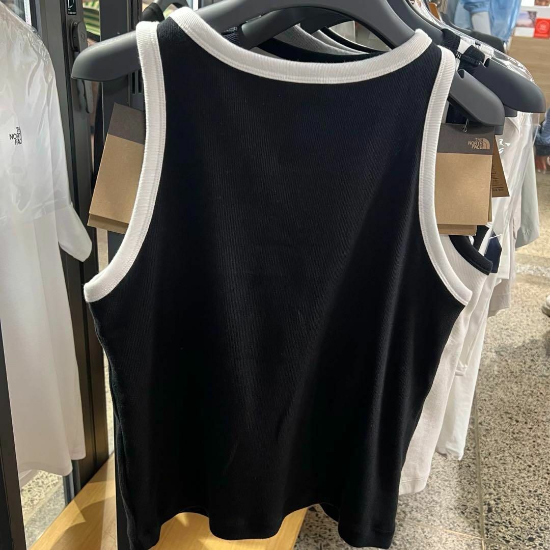 THE NORTH FACE(ザノースフェイス)のノースフェイス ホワイトレーベル ブラ リブタンクトップ ブラック L レディースのトップス(タンクトップ)の商品写真